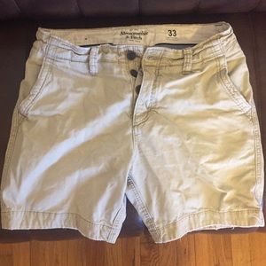 A&F khaki shorts